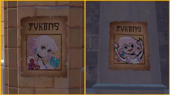 Honkai Star Rail wanted posters showing March 7 in different styles