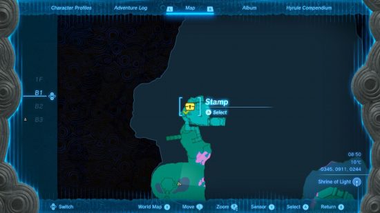 The location of the Zelda Tears of the Kingdom armor Royal Guard locations hat