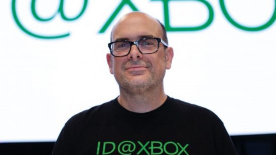 Zdjęcie przedstawiające Chrisa Charlę z ID@Xbox dla Develop:Brighton