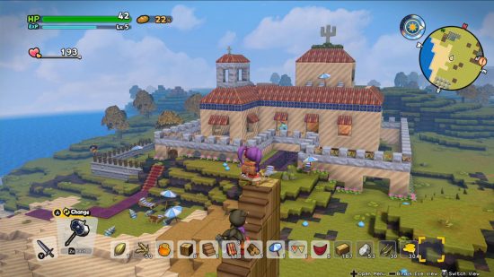 A house in one of the best games like Minecraft Dragon Quest Builders 2