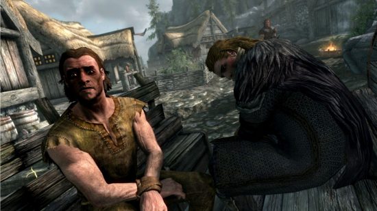 Captura de pantalla del viaje al comienzo de Skyrim para la mejor guía de juegos para un jugador
