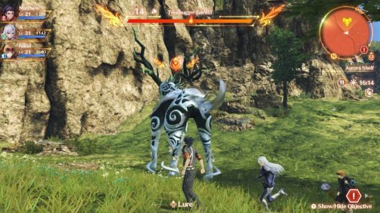 Recenzja Xenoblade Chronicles 3: Future Redeemed: impreza RPG otacza dużą obcą istotę podobną do jelenia