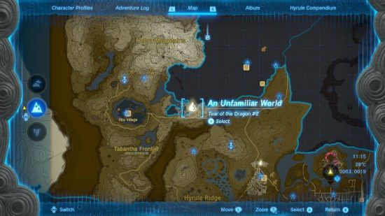 Geoglify Zelda: Tears of the Kingdom: Mapa pokazuje dokładną lokalizację geoglifu