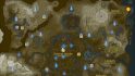 Screenshot of the Zelda: Tears of the Kingdom map with an indication mark for the Yiga armor chest piece