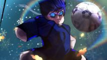 Striker Odyssey codes: a character in sportswear with a football looking angry