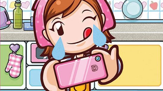 bad games on switch: Cooking Mama with giant tears on her face