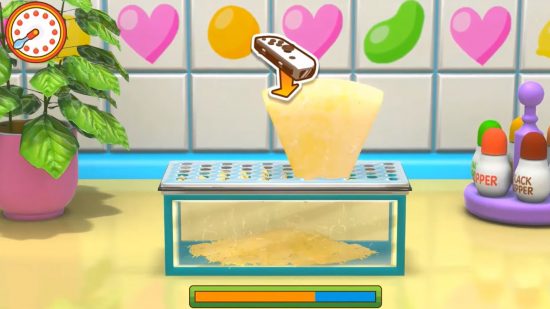 bad games on switch Cooking mama Cookstar: a minigame where cheese is grated with motion controls