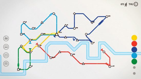 cheap games Mini Metro: a map of a subway line connecting different stations