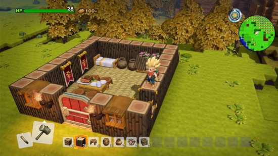 Dragon Quest games: a Dragon Quest Builders 2 screenshot shows the hero building a house
