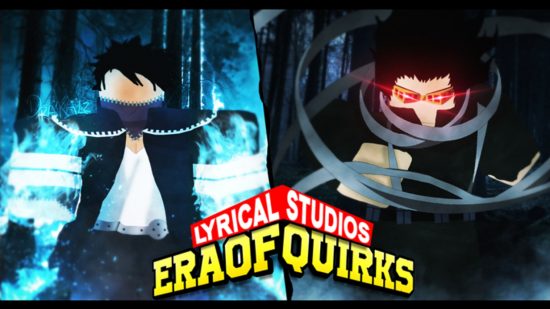 Era of Quirks codes - two heroes stand behind the logo of the game