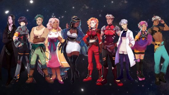 Games that give me gender euphoria: The full cast of adult romanceable characters in I Was a Teenage Exocolonist
