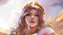 Mobile Legends diamonds - a blonde woman with a crown smiling at the camera