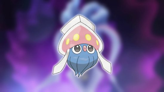 How to evolve Inkay: the squid Pokemon Inkay is visible against a blurred background
