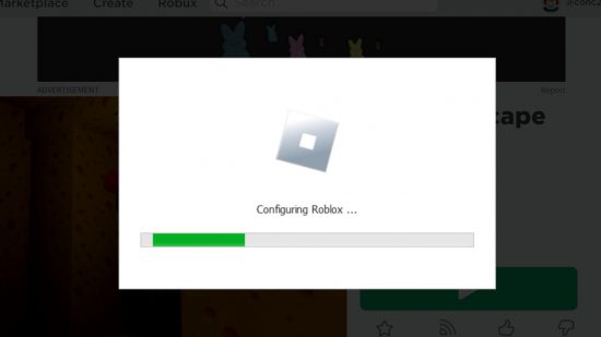 Screenshot of the Roblox launcher screen configuring for a guide on the topic 