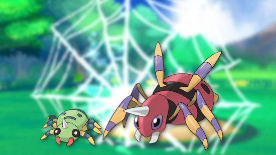 Custom image of Spinarak and Ariados for spider Pokemon guide