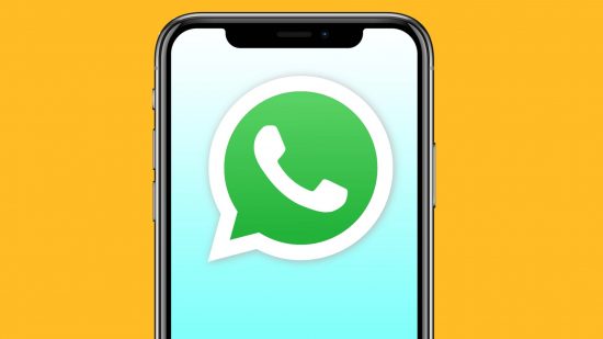Whatsapp download: an iphone is visible with the Whatsapp icon visible on the screen