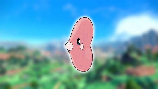 Peor Pokémon: el Pokémon Luvdisc se muestra contra un fondo borroso