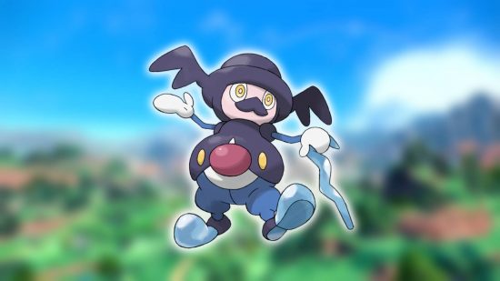 El peor Pokémon: el Pokémon Mr Rime se muestra contra un fondo borroso
