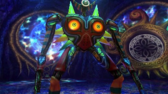 Zelda bosses: Majora's Wrath stands tall in a multicolour room