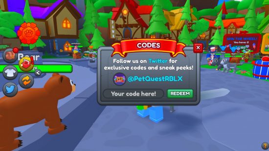 How to redeem Pet Quest RPG codes in Roblox