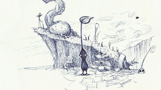 Pikmin Ask the Developer: Concept art of early Pikmin designs with a hidden Jack Skellington