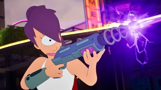 best Fortnite Skins Futurama: Leela shooting a giant plasma gun