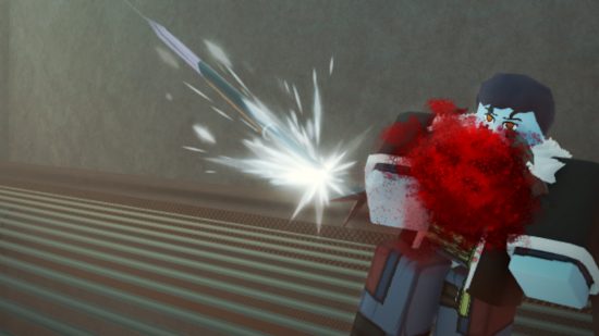 Deepwoken weapons: A Roblox character getting shot