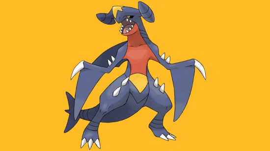 Ground Pokemon weakness: Garchomp appears against a yellow background