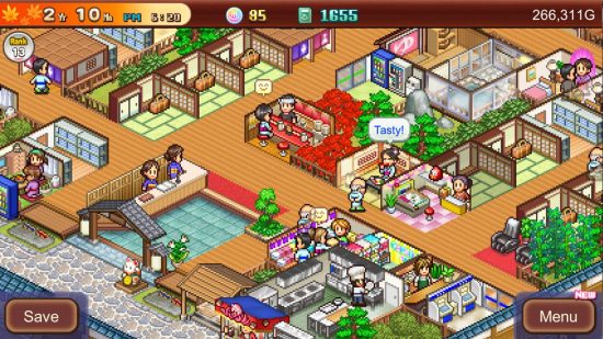 hotel games Hot Spring Stoary 2: a bustling hotel filled with people