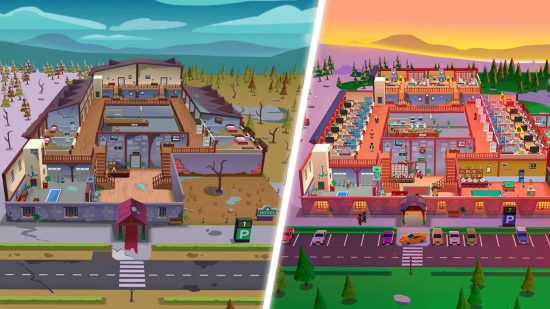 hotel games Hotel Empire Tycoon: two hotels side by side filled with rooms