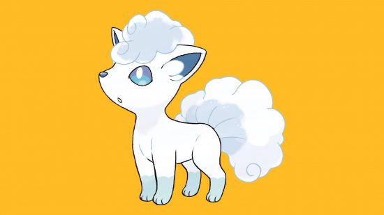 Ice Pokemon Weakness: Alolan Vulpix is visible against a yellow background