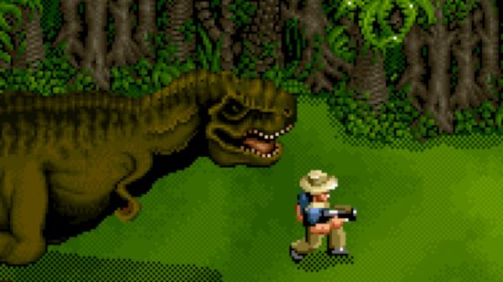 Screenshot of SNES Jurassic Park for Jurassic Park Classic Games Collection Switch news