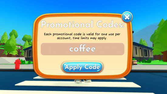 My Coffee Shop codes redeem page
