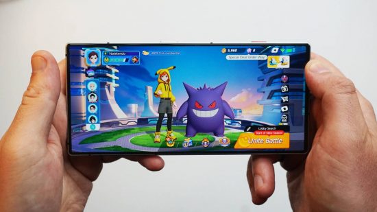 RedMagic 8S Pro review: Pokemon Unite is visible on the screen