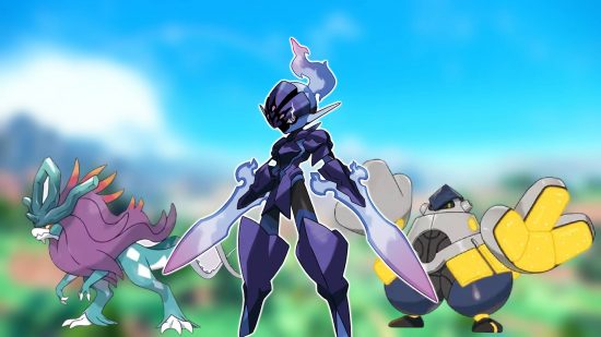 Stringest Pokemon: several pokemon appear against a blurred background