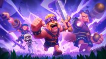 Key art of evolved champions for Clash Royale card evolution interview with Supercell