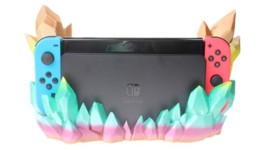 Switch dock crystals; one of the best Nintendo Switch accessories