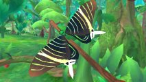 wildlife games Flutter Away: a butterfly on a stick in a forest