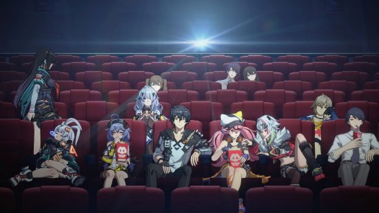 Project Mugen pre registration: the cast of characters in a cinema