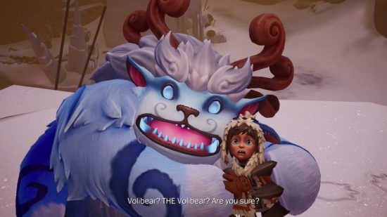 Song of Nunu review - Nunu and Willump huddled together