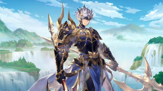 Sword Chronicles Awaken tier list: a man wearing fancy armor and holding two weapons