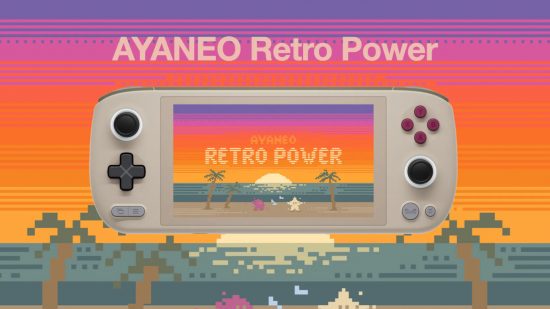 Ayaneo Air 1S review: The official artwork for the Retro Power version of the console