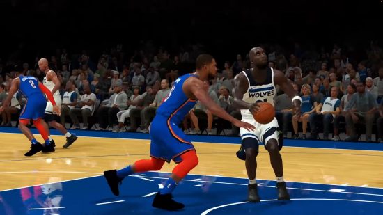 Best basketball games: NBA 2K23. A screenshot shows a game in progress.