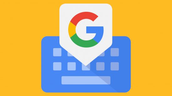Best iPhone keyboards: The Gboard logo pasted on a mango background