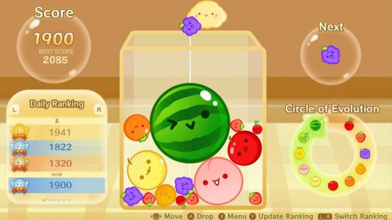cheap games Suika Game: fruits piled on top of each other in a matching game