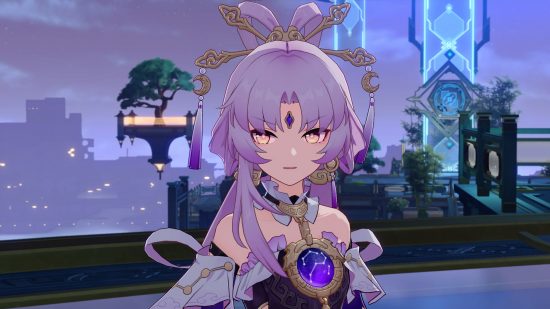 Honkai Star Rail 1.3 codes - Fu Xuan looking towards you with her mouth ajar