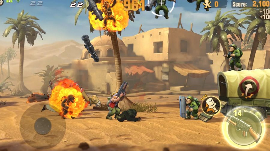 Metal Slug Awakening: A screenshot of gameplay from Metal Slug Awakening