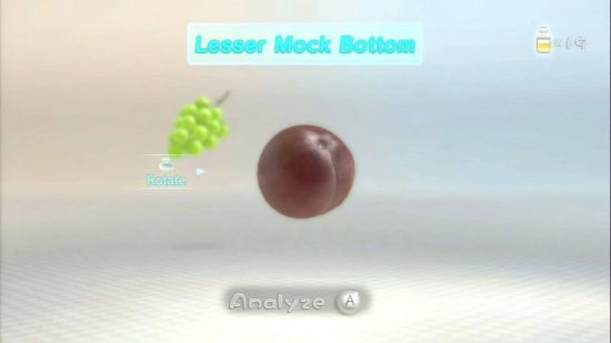 Pikmin history: a screesnhot from Pikmin shows realistic looking fruit