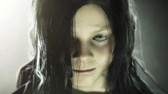 A close up of the Resident Evil monster Eveline