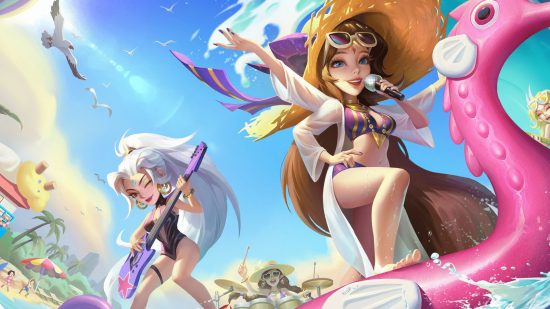 Idle Heroes tier list - two women standing on the water singing and playing guitar